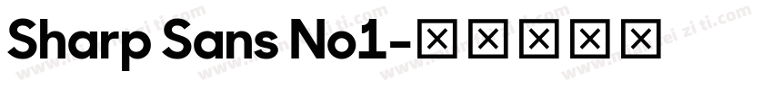 Sharp Sans No1字体转换